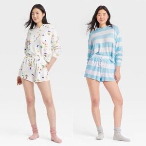*2 Pack* Colsie Hoodie & Shorts Lounge Sets